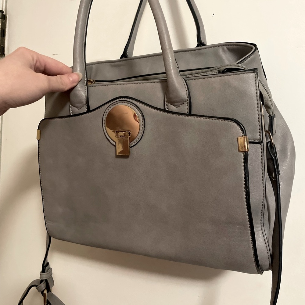 Grey handbag/cross body bag